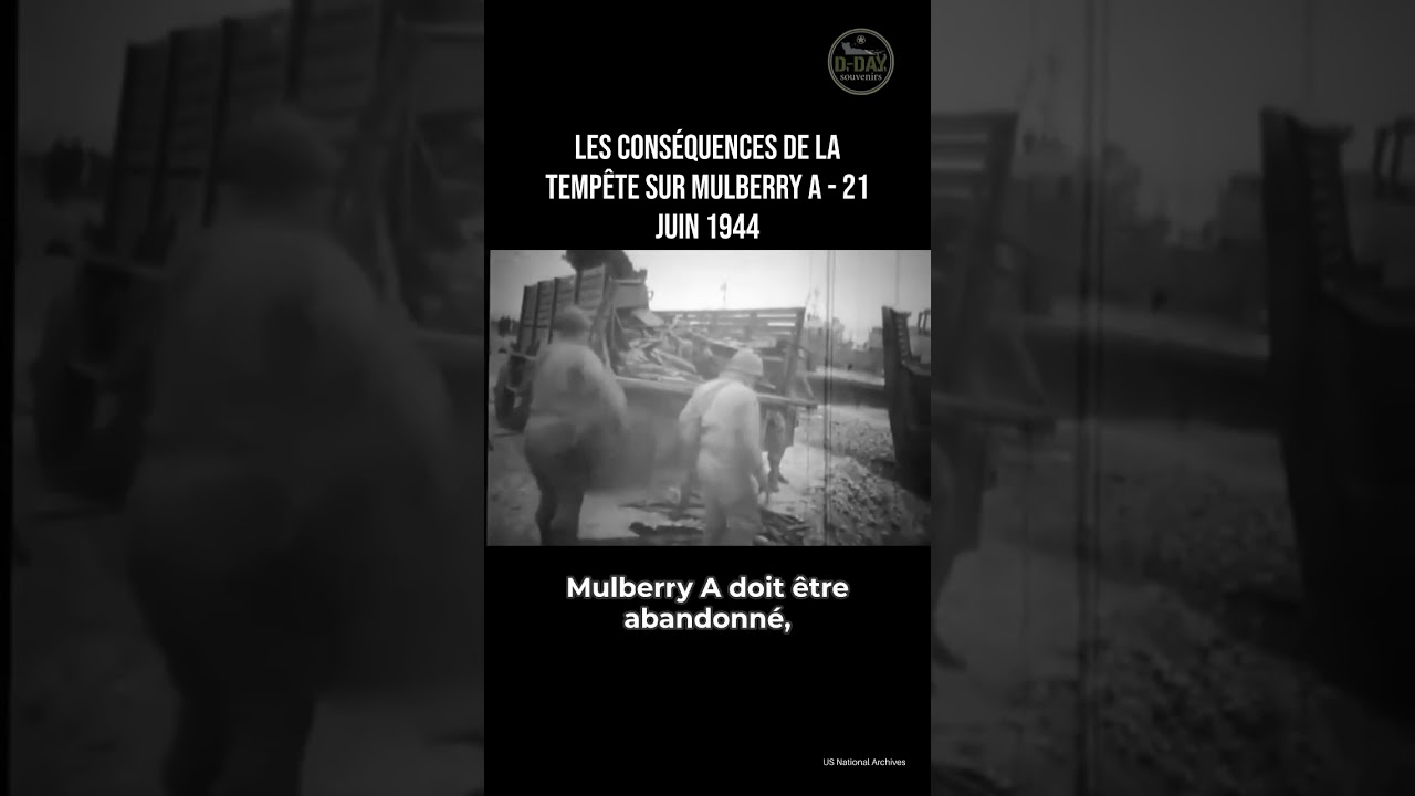 Les conséquences de la tempête sur Mulberry A - 21 juin 1944