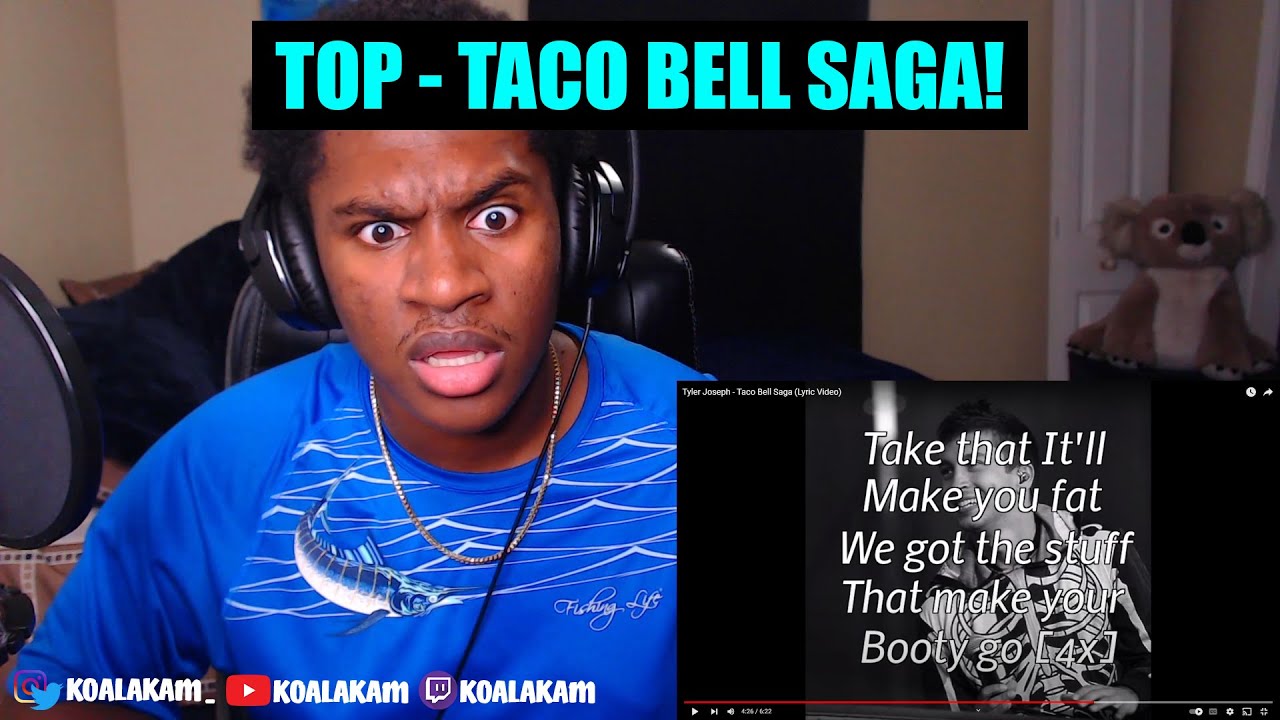 WTF DID I JUST HEAR?? Tyler Joseph - Taco Bell Saga (Lyric Video) (reaction)