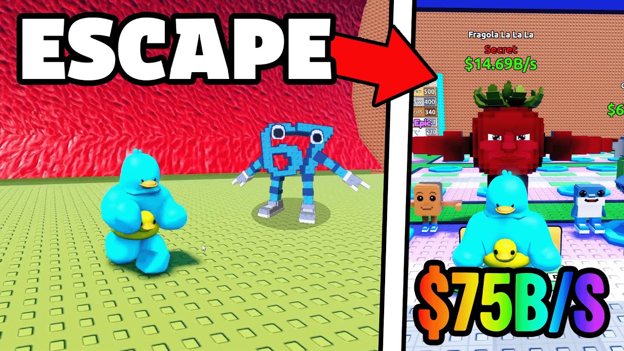 У меня было БЕЗУМНОЕ НАЧАЛО в ESCAPE TSUNAMI FOR BRAINROTS...