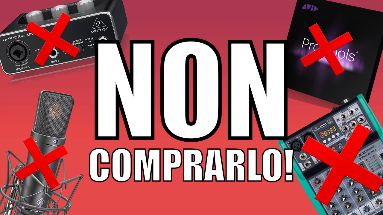 Non comprare queste cose se vuoi iniziare a fare musica nel 2022!