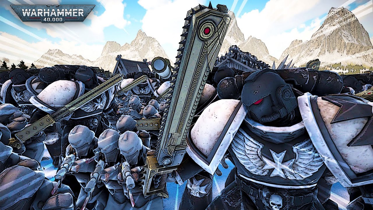 ЧЁРНЫЕ ТАМПЛЕРЫ против 2 МИЛЛИОНОВ ХОДЯЩИХ С СИНОЙ! | UEBS2 Warhammer 40K