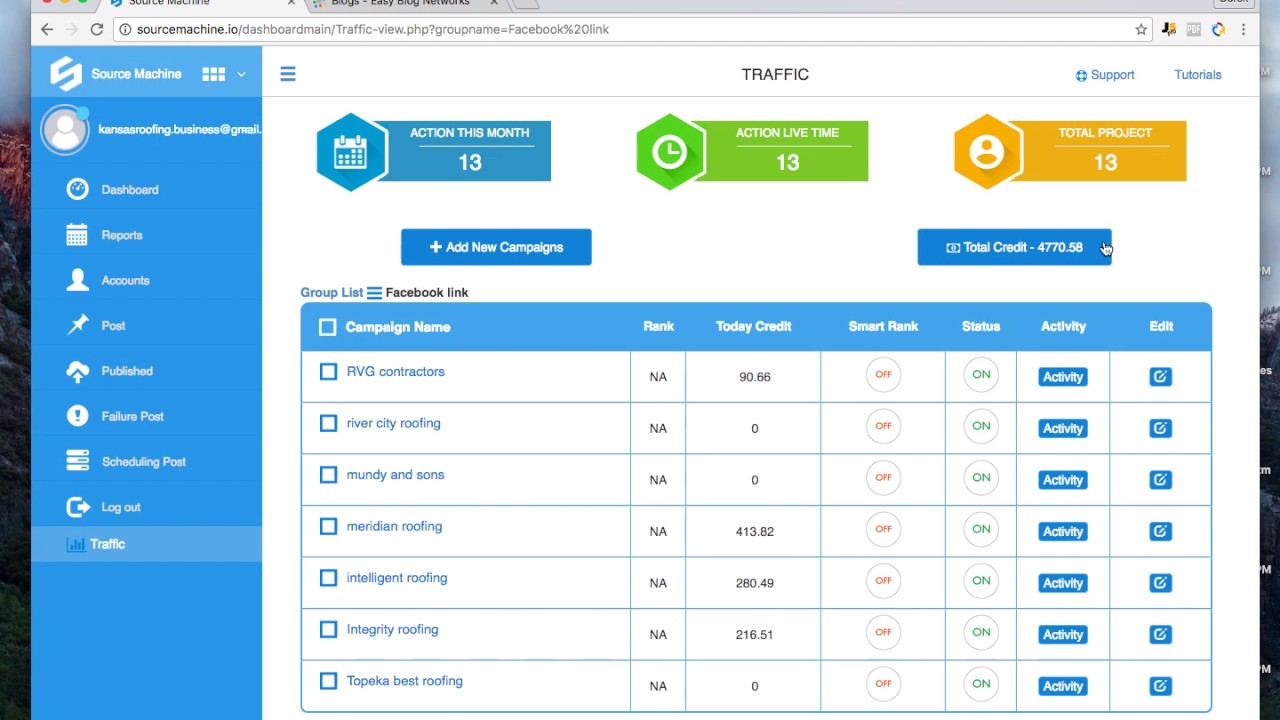 Source machine Credits
