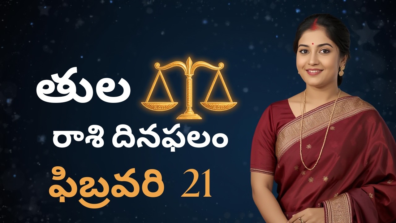 తులా రాశి ఫిబ్రవరి 21 శనివారం దినఫలం | tula rasi today | Career, Finance