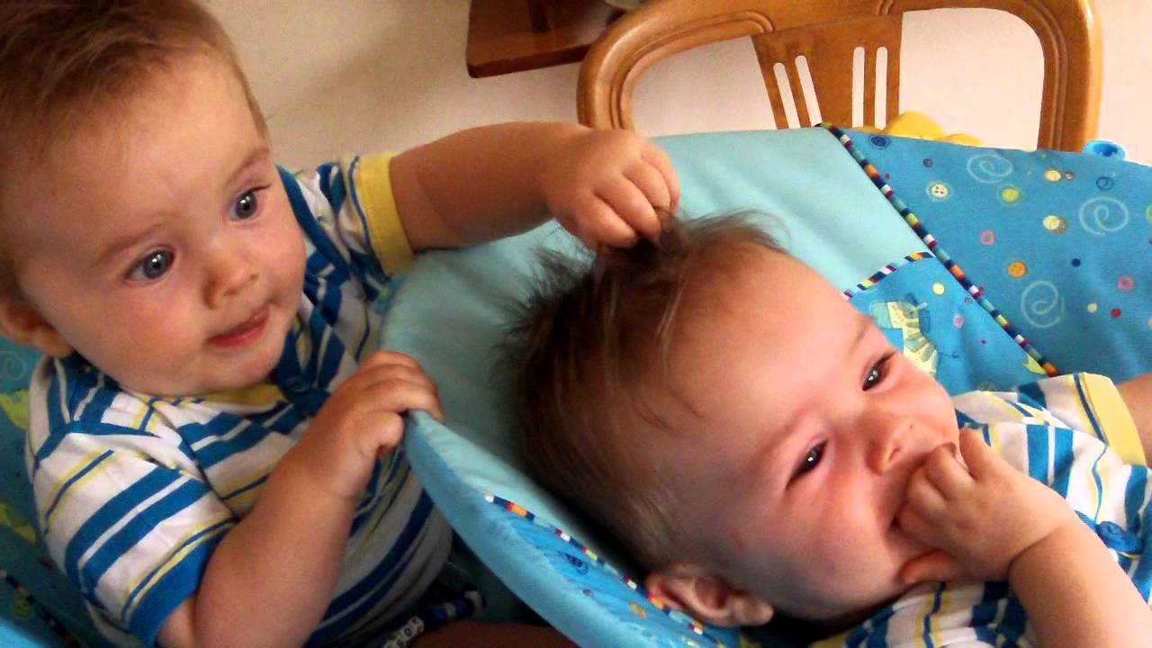 Joshua pulling Nathans hair