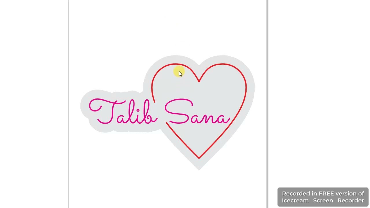 Neon  Design in Coreldraw Clear Acrylic File 