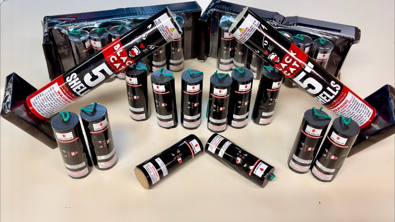 BLACK CAT 5” CANISTER SHELLS