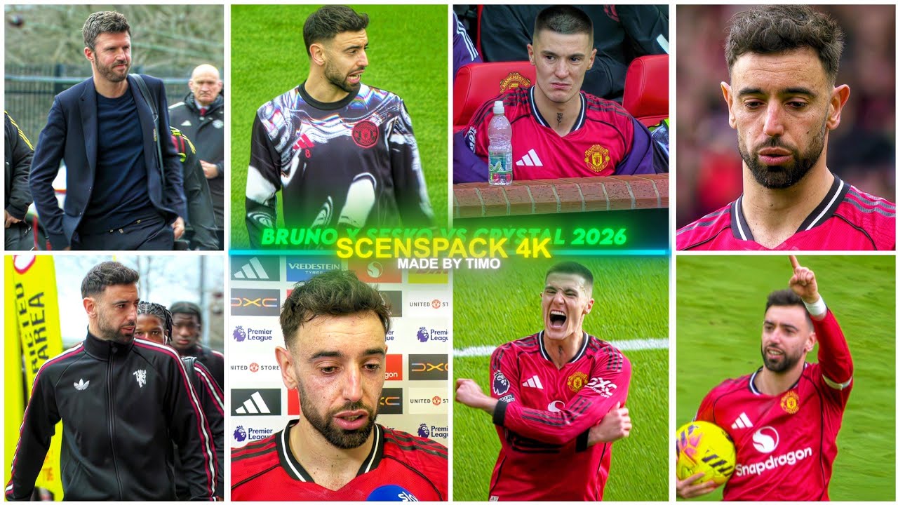 Bruno Fernandes X Sesko Vs Crystal Palace 2026 / RARE CLIPS ● SCENEPACK 4K (With AE CC and TOPAZ)