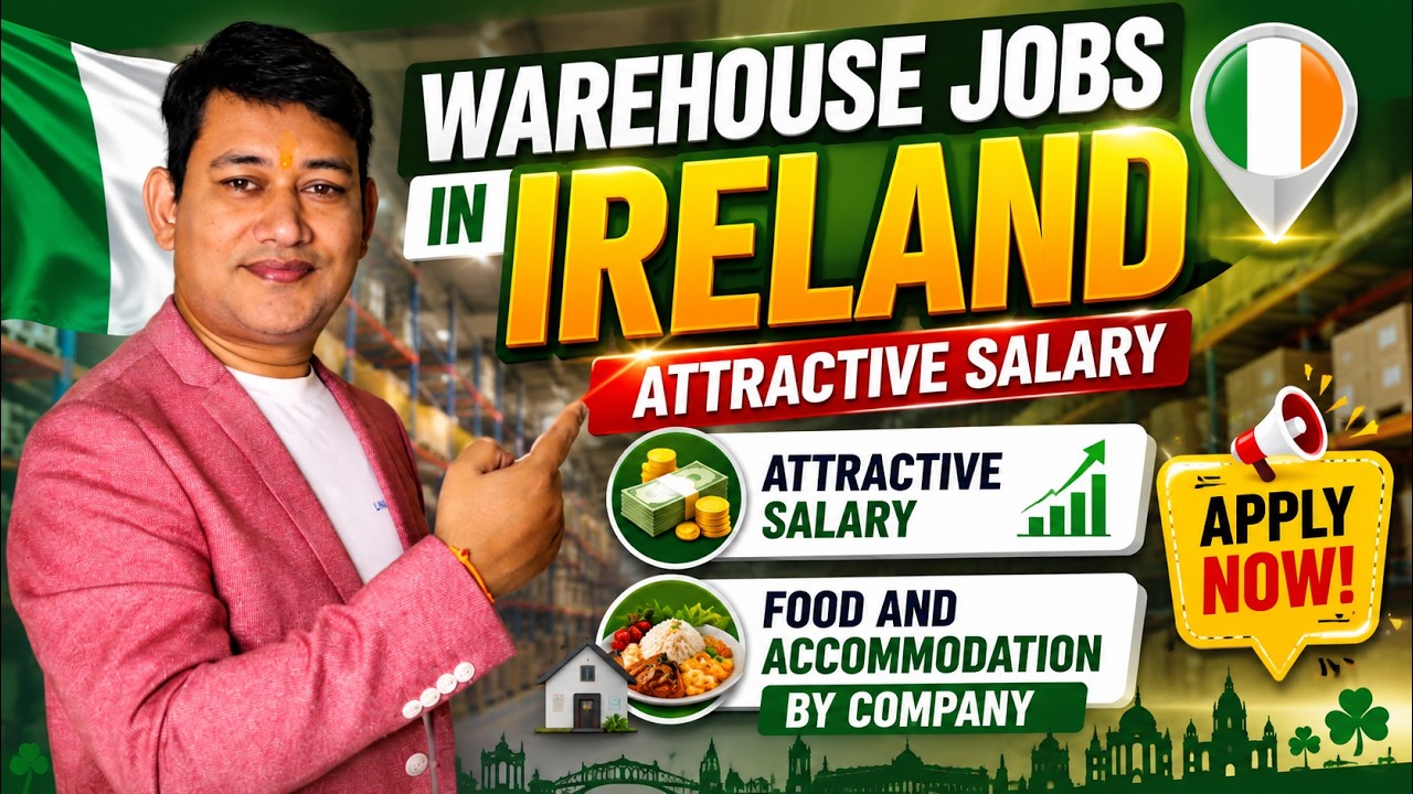 Ireland Jobs for Indians 🇮🇪 | How Indians Can Get Jobs in Ireland? 🇮🇪 Step-by-Step Work Visa Guide