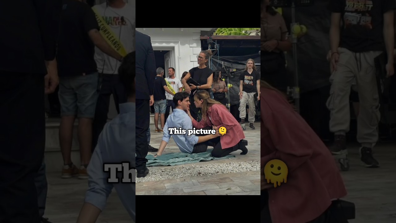 Габриэль Гевара и Николь Уоллес за кулисами Culpa Nuestra / Наша вина 😍❤️