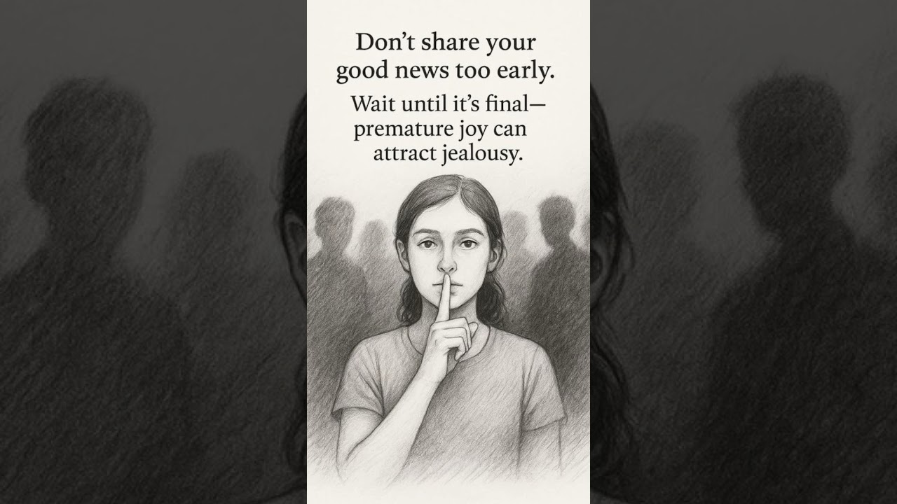 Don't share yourgood news too early 🙂 