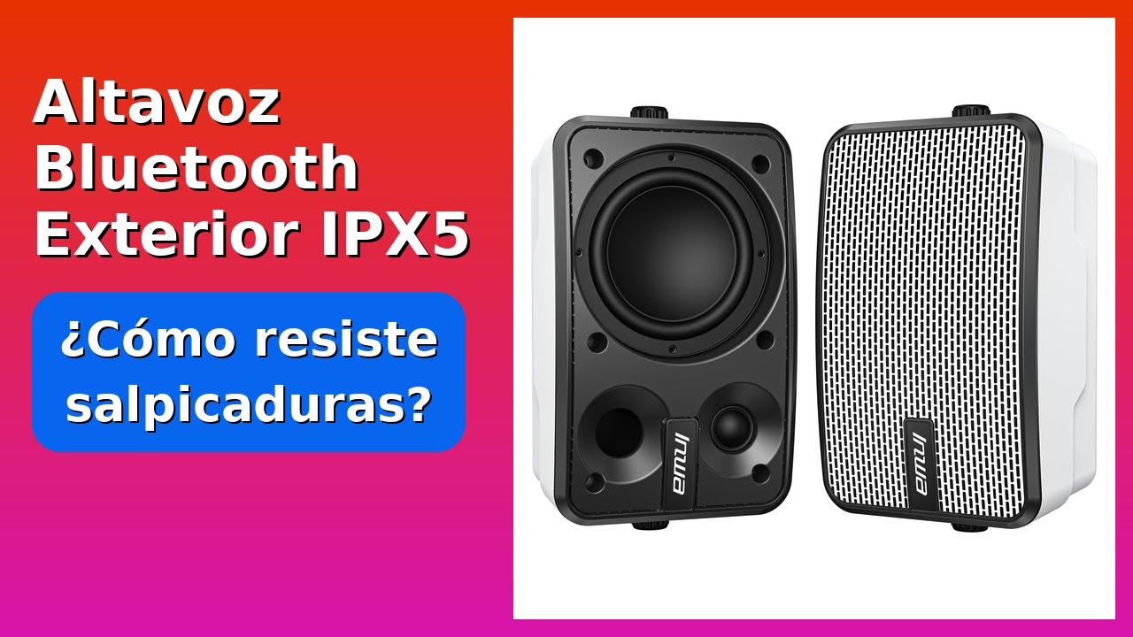 RESE&Ntilde;A (2025) : Altavoz Bluetooth Exterior IPX5. DETALLES ESENZIALES