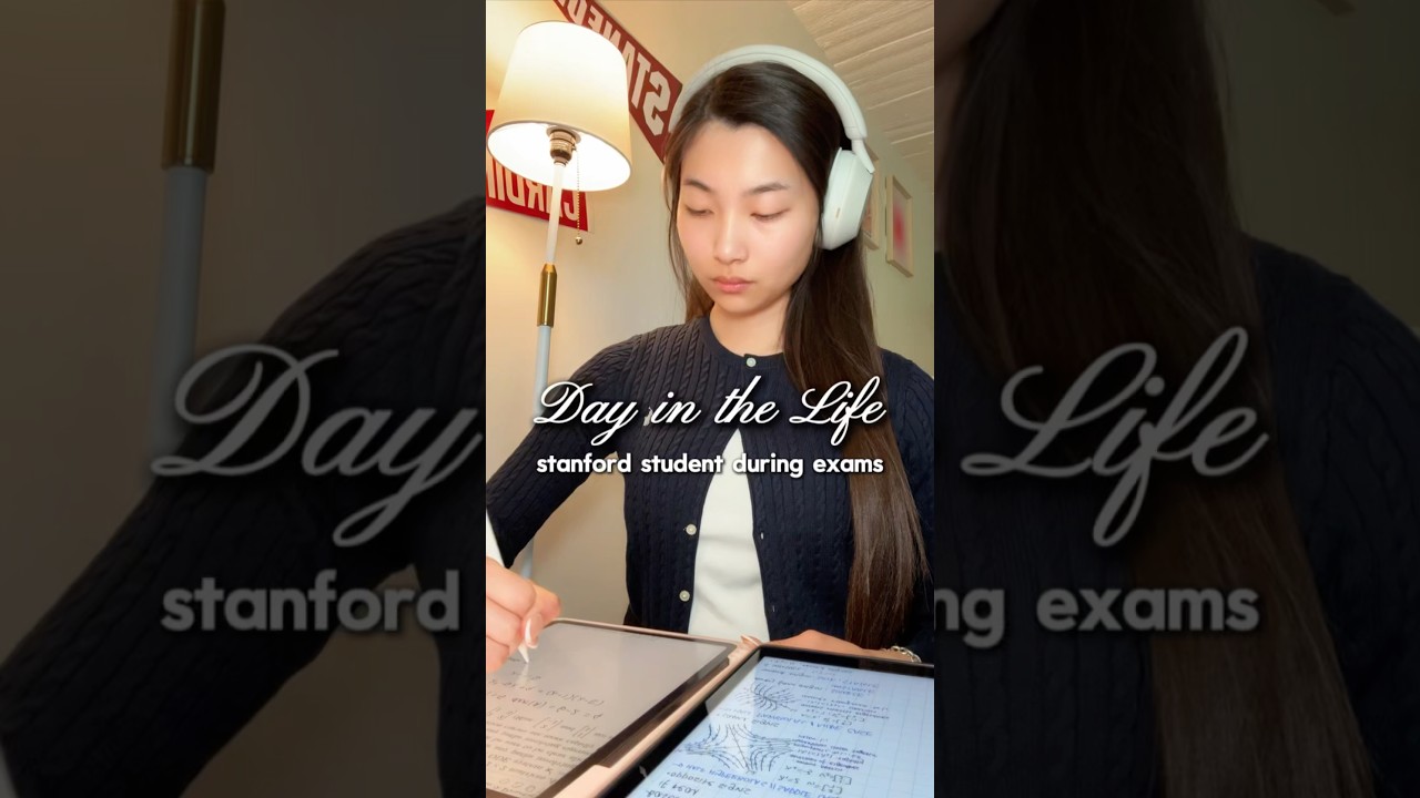 Day in the Life of a Stanford Student During Exams ⛅️ #collegelife #studywithme #vlog #productivity