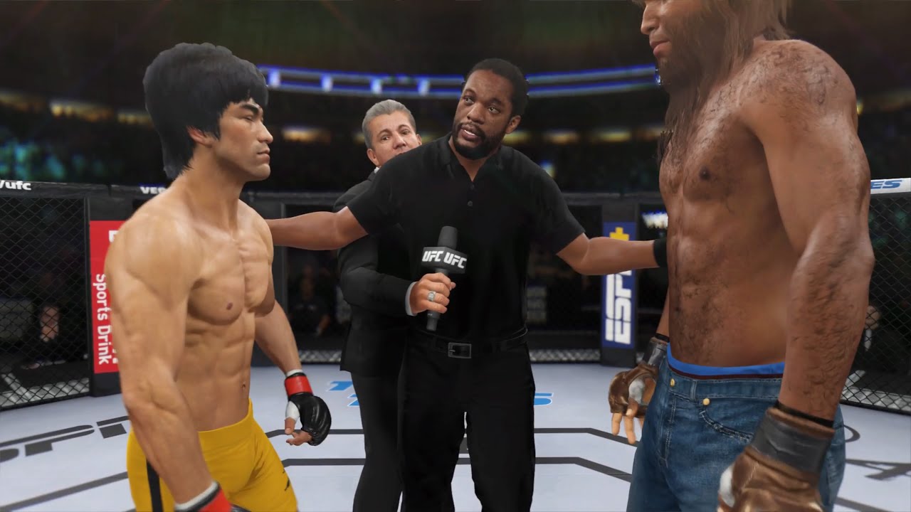 Bruce Lee vs. Ape Man - EA Sports UFC 4 - Dragon Fights 🔥🐲