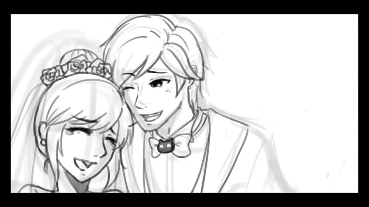 Miraculous Wedding [Adrien x Marinette // Miraculous Ladybug] | Speedpaint