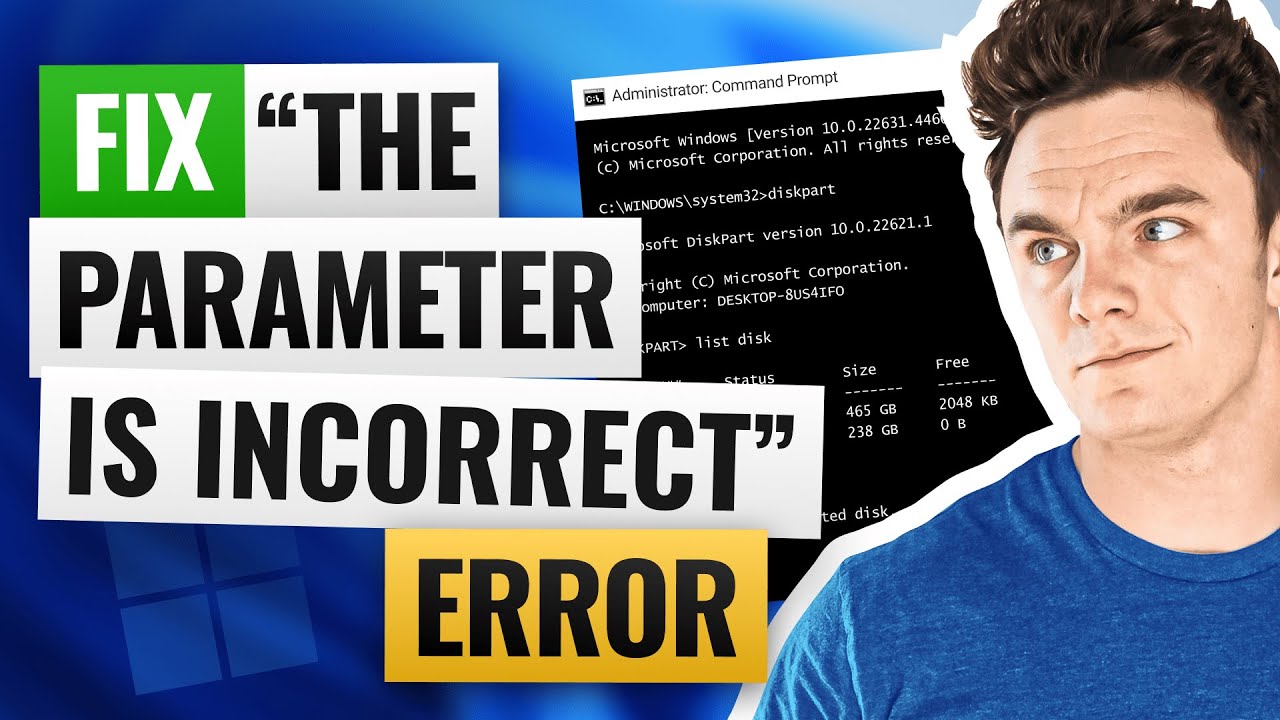 Fix “The Parameter is Incorrect” Error on External Hard Drive