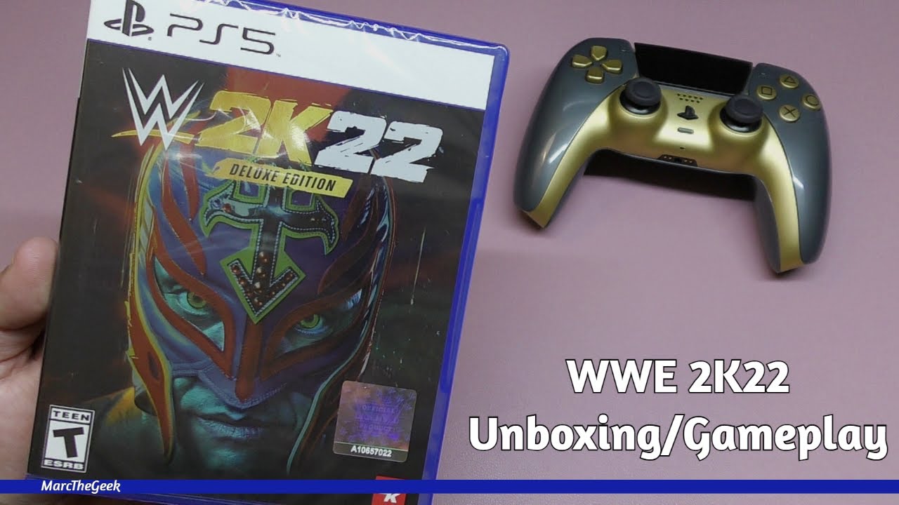 WWE 2K22  Deluxe Edition Unboxing/Gameplay