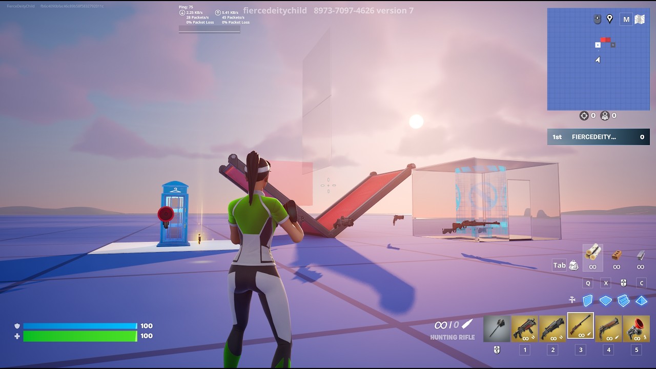 080826 FORTNITE НА ЛУЧШЕЙ КАРТЕ 1 НА 1 В ИСТОРИИ! 8973-7097-4626