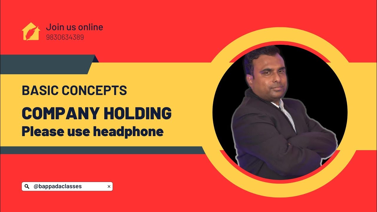 Holding company Basic concepts c.u.sem 6 corporate accounts