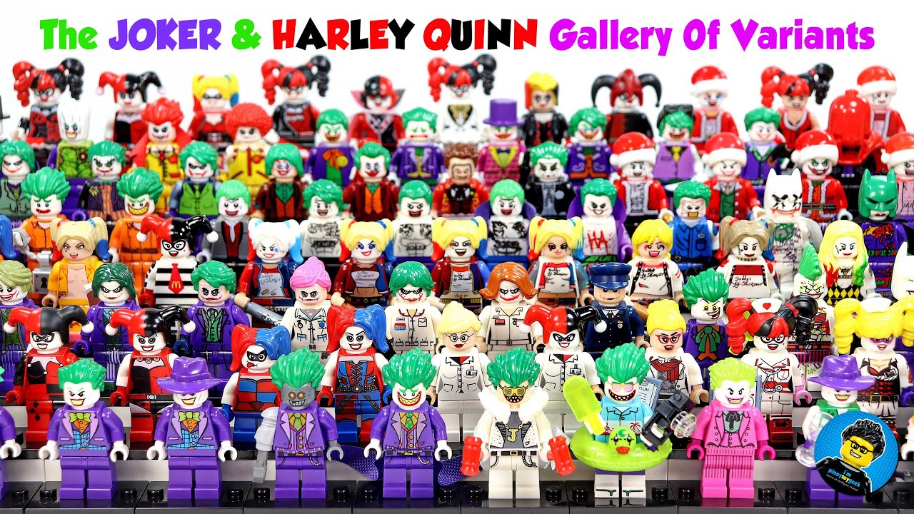 Lego Joker & Harley Quinn Gallery of Variants Official Knockoff Custom & MOCs Minifigure Collection