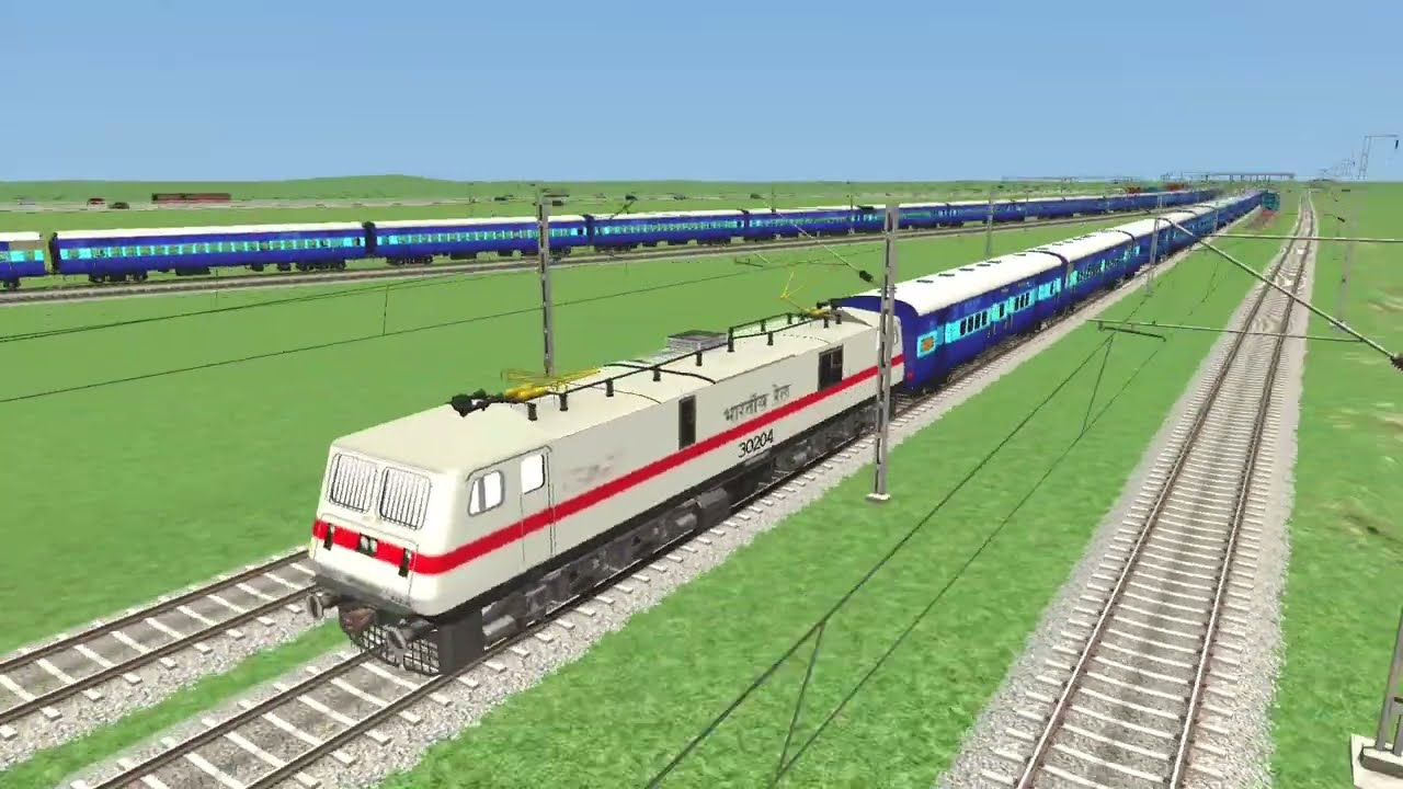 INDIAN TRAIN SIMULATOR GAME - 2 TIME HOLD TRAIN DUE TO EMERGENCY 🚨 | TRAIN SIMULATOR CLASSIC 2024 