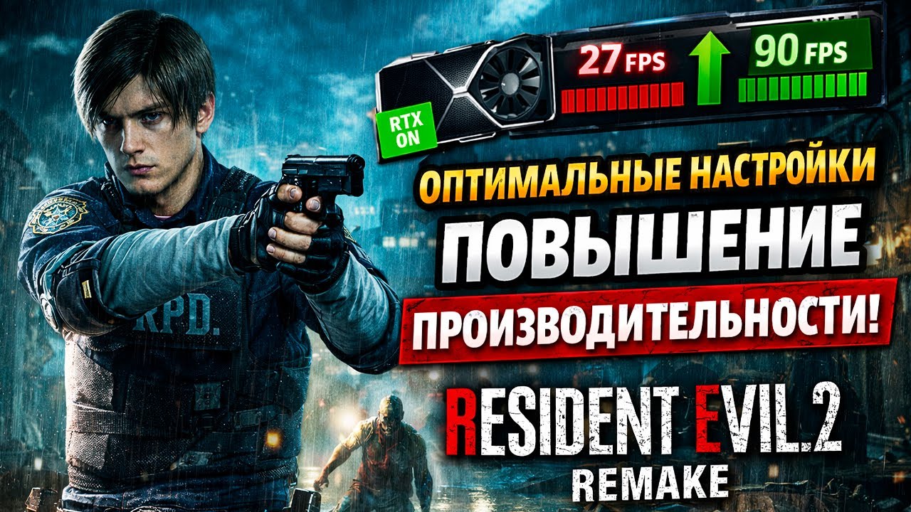 как повысить фпс Resident Evil 2 Remake (RTX версия)