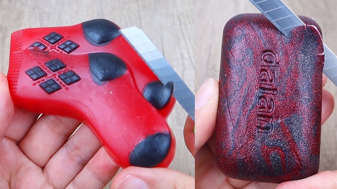 Relaxing Soap Cutting ASMR. Satisfying Soap and lipstick cutting. Corte de jabón - 1029