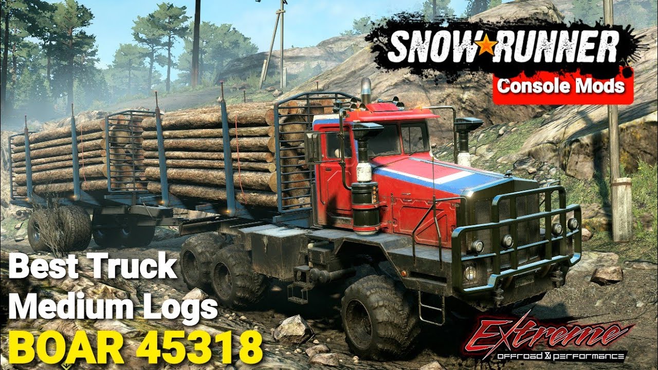 SnowRunner: Best Truck Medium Logs - BOAR 45318