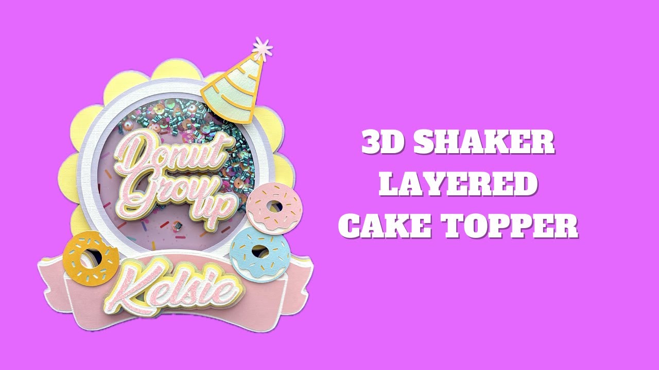 РУКОВОДСТВО ПО СОЗДАНИЮ 3D-УКРАШЕНИЯ ДЛЯ ТОРТА С ШЕЙКЕРОМ // ДЛЯ НАЧИНАЮЩИХ // РУКОВОДСТВО ПО CRICUT