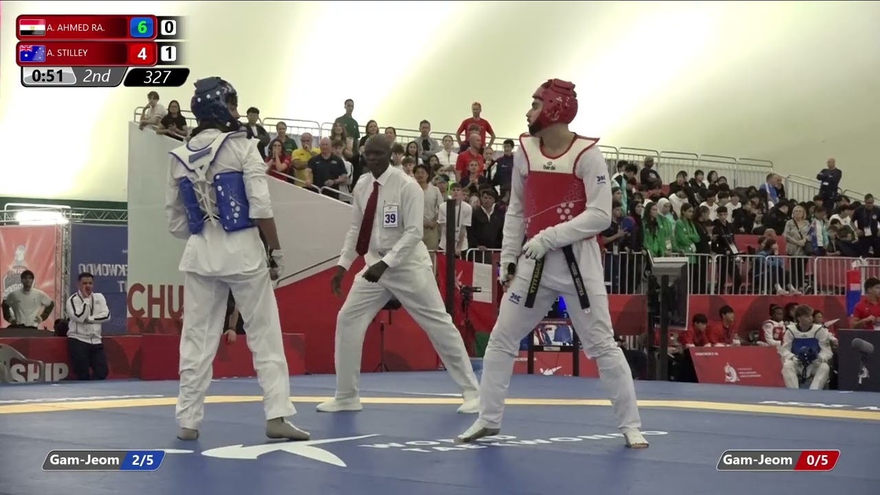 327 Quarterfinals Men +78kg EGY A  AHMED RA  AUS A  STILLEY