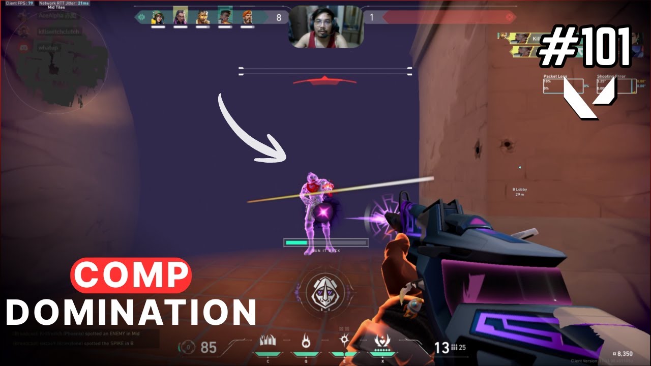 Day 101 – Comp May Kiya Dominate 😎🔥 | Sunset Map Overtime War! | #valorant #valoranthighlights #fyp