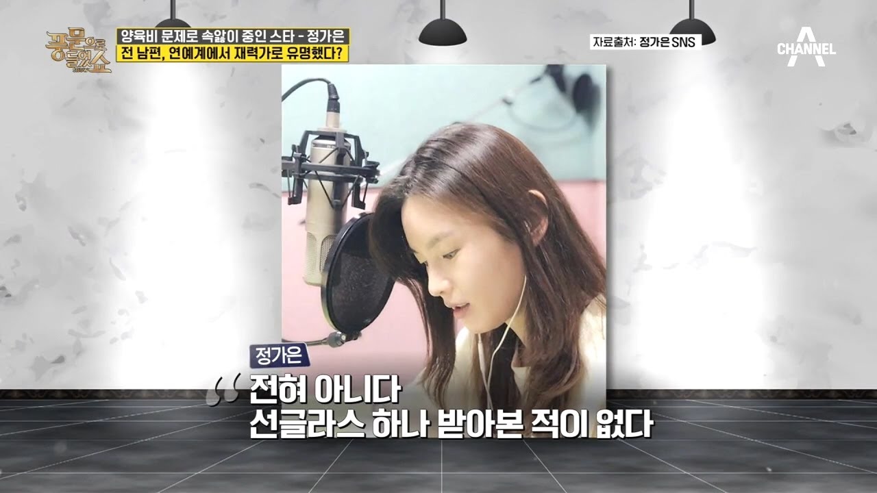 재력가로 유명했던 정가은의 전 남편?! 그가 정가은에게 접근했던 방법은!? | 밀착토크 풍문으로 들었SHOW 254 회