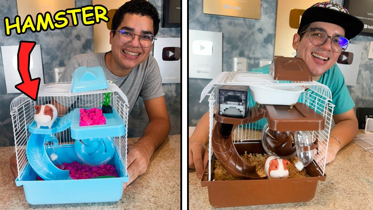FIZEMOS UMA MANSÃO PARA NOSSOS HAMSTERS DE ESTIMAÇÃO!