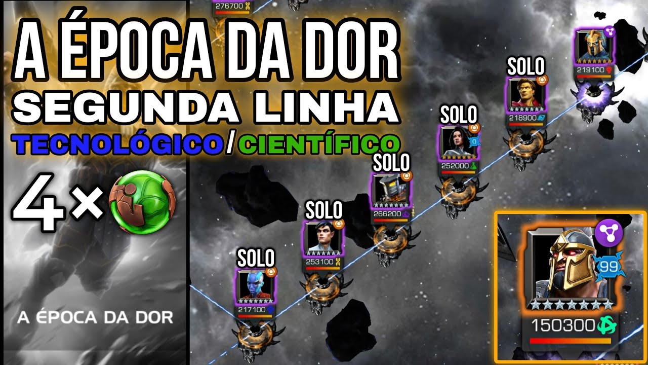 A &Eacute;poca da Dor - Segunda linha (Equipe Tecnol&oacute;gico/Cient&iacute;fico) | Marvel Torneio de Campe&otilde;es