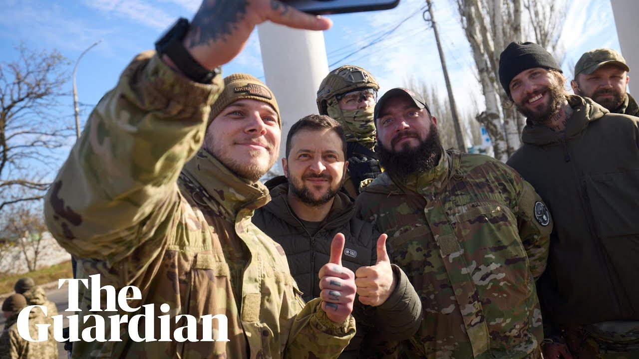 Ukraine: Zelenskiy visits newly liberated city of Kherson