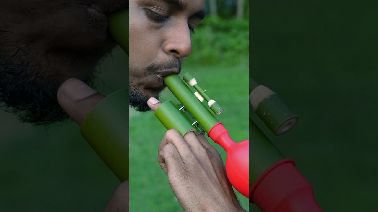 Handmade Bamboo Air Horn | DIY Natural Trumpet with Balloon #idea #crafts