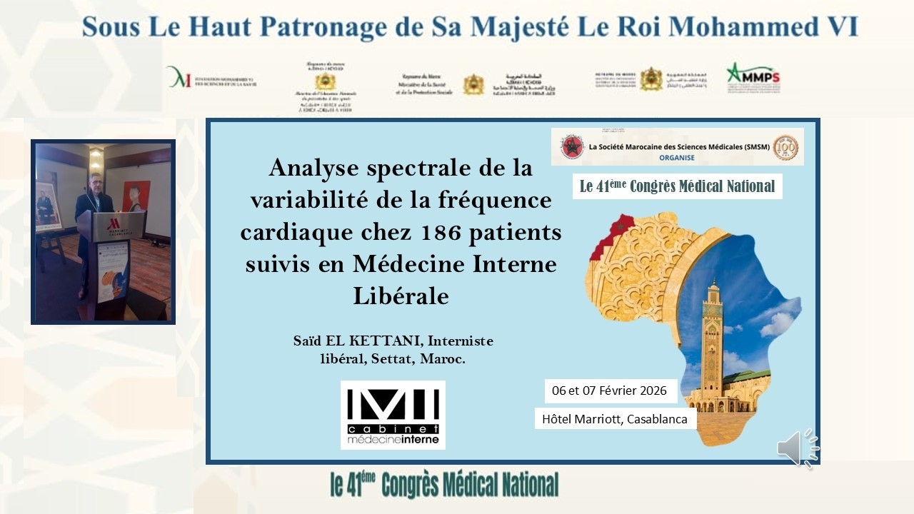 Analyse spectrale de la variabilité de la fréquence cardiaque en Médecine Interne libérale