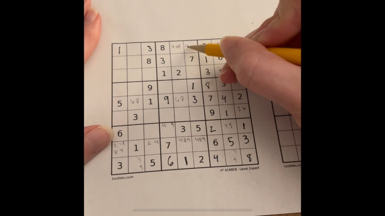 How to solve an EXPERT sudoku puzzle, ASMR style
