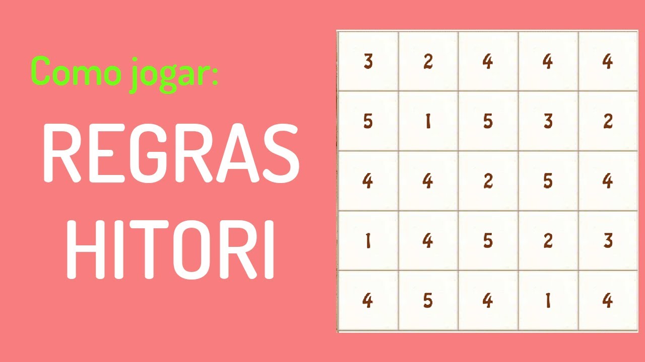 Como jogar Hitori com regras b&aacute;sicas