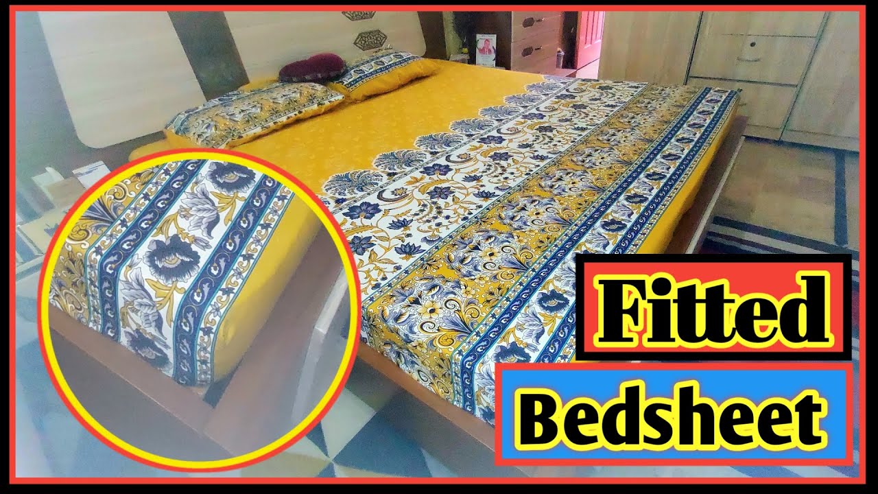 How To Sew Fitted  Bedsheet Step By Step| Tutorial |Elastic  Bedsheet banane ka tareeka