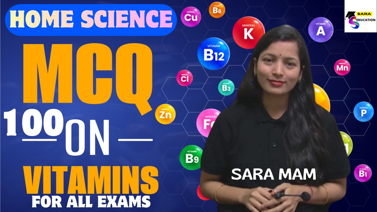 Top 100 Vitamins Questions | TGT PGT RPSC BPSC Home Science | sara mam