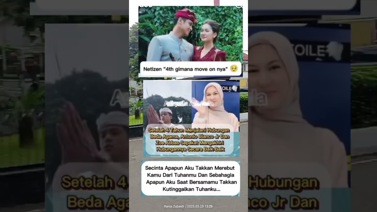 Antonio Blanco Jr dan Zoe Abbas sepakat mengakhiri hubungan nya secara baik baik #shorts #trending