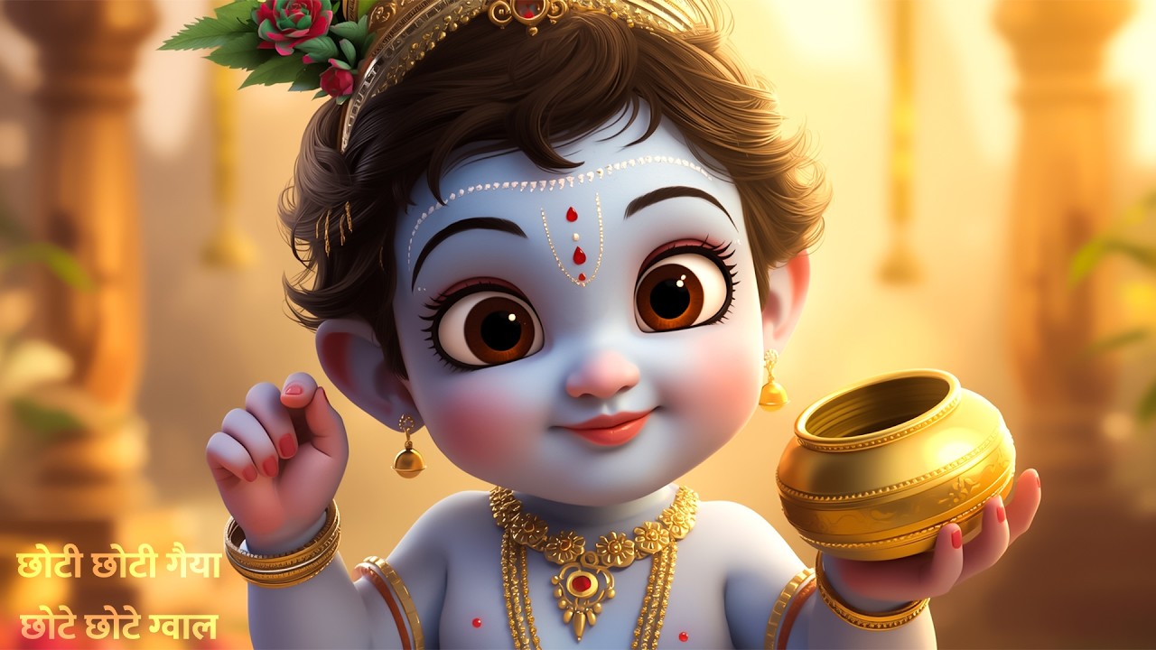 छोटी छोटी गैया छोटे छोटे ग्वाल | Bal Gopal Song | Kids Bhajan | Dheer Rhymes