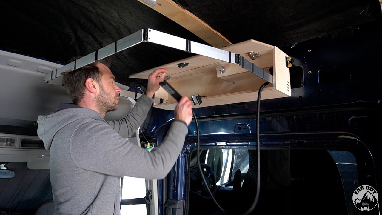Making a Hidden Shower Cabinet for our Van - CNC, 3D Print & Woodwork