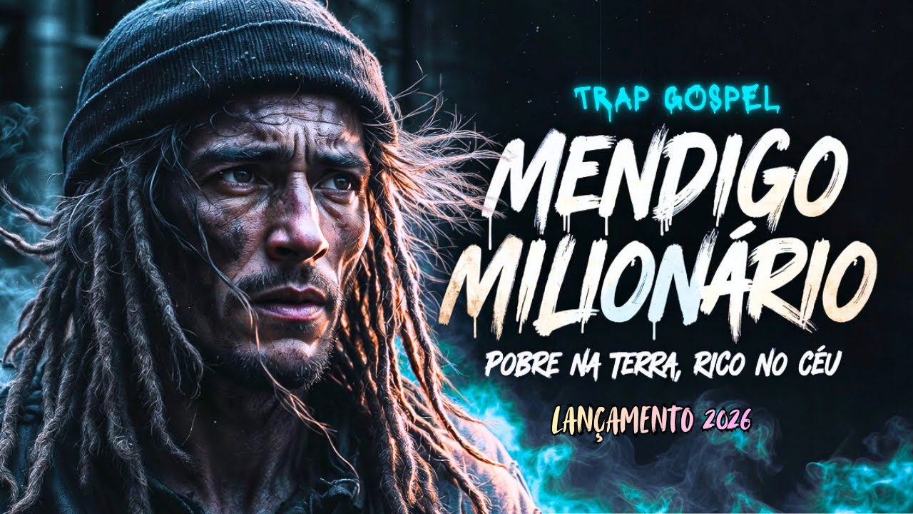 MENDIGO MILION&Aacute;RIO | POBRE NA TERRA - RICO NO C&Eacute;U (Trap Gospel 2026)