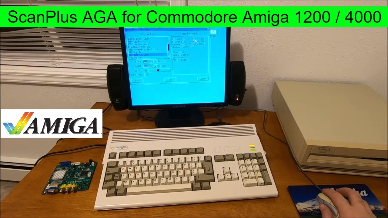 ScanPlus AGA scandoubler for Commodore Amiga 1200 4000 how GOOD it is, my opinion
