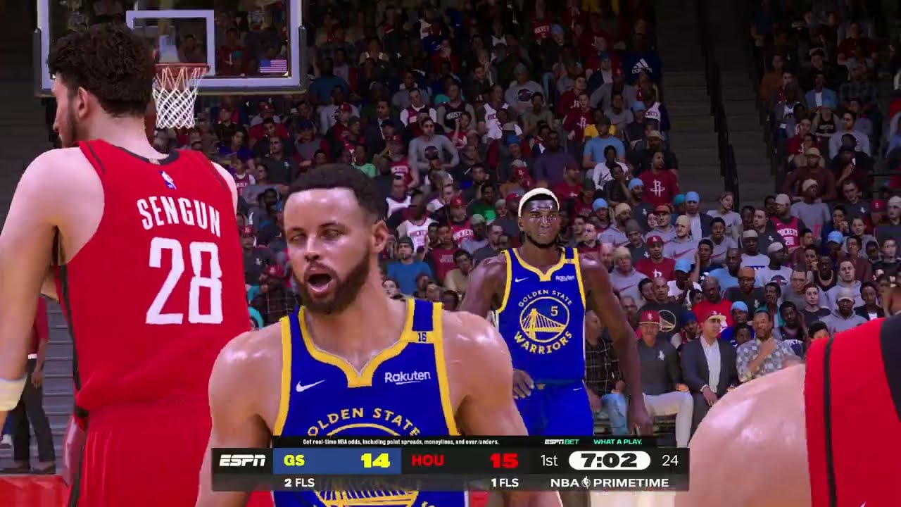 NBA 2K25 Mod Showcase of Improved Net Physics and Default Jersey Recolor