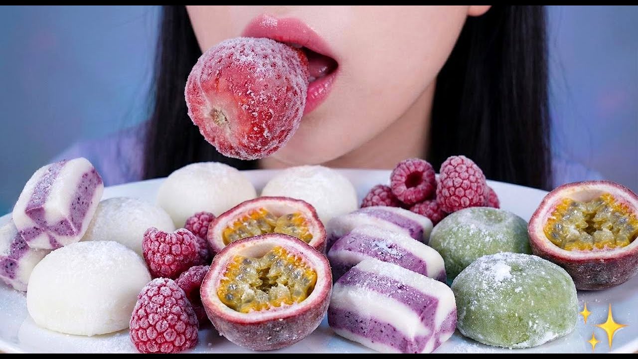ASMR EATING | FROZEN FRUIT ASMR | EATING SHOW