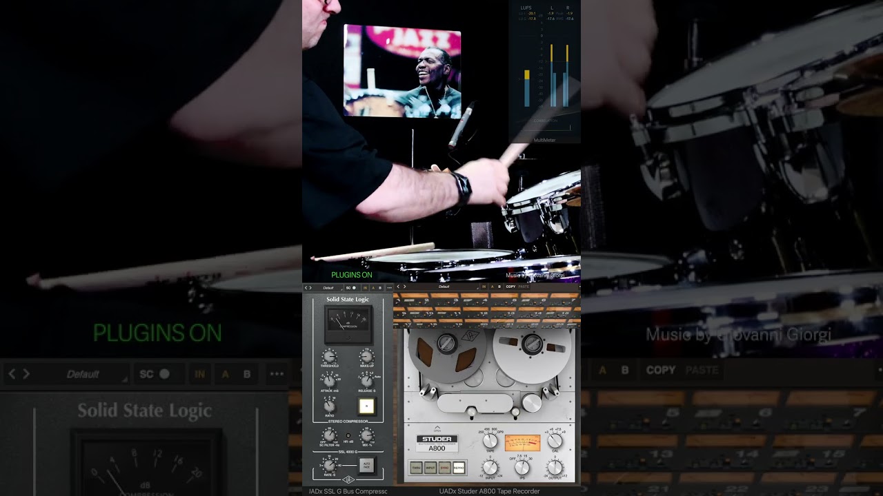 SSL 4000 G Bus Compressor + Studer A800 Multichannel Tape Recorder - Giovanni Giorgi 🔹 Episode 1/14