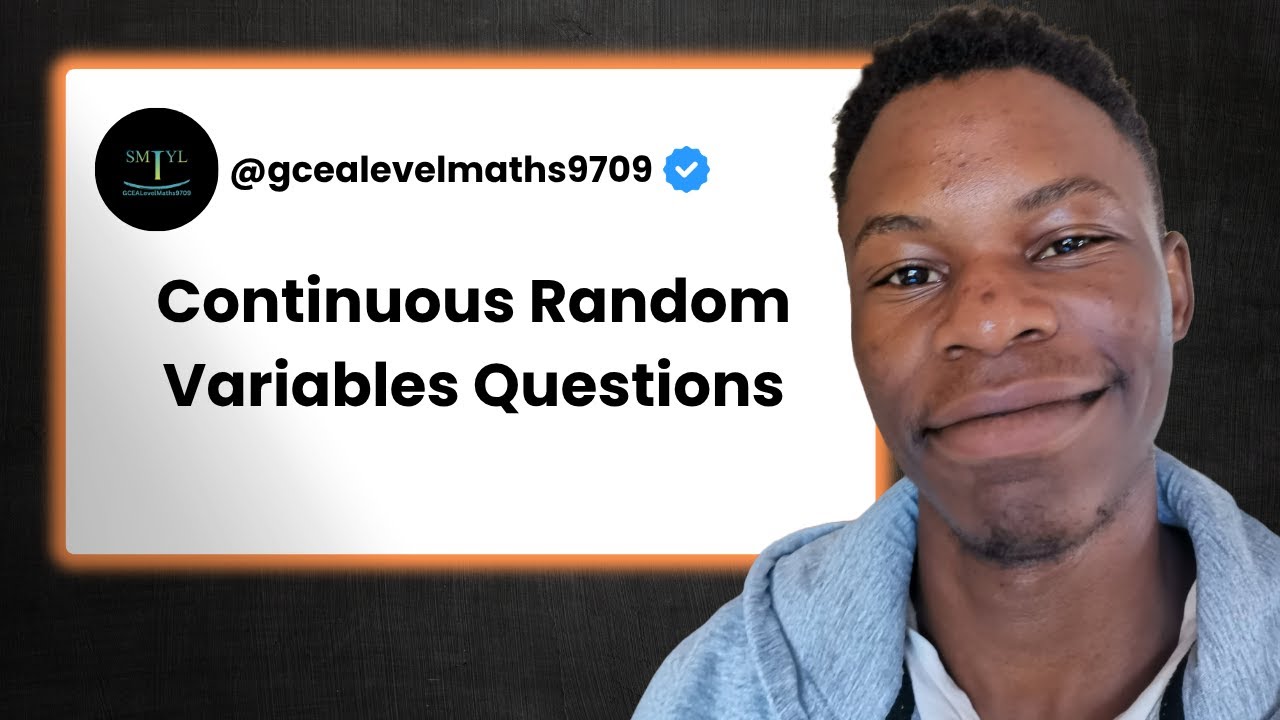 CIE A Level Maths 9709 - Continuous Random Variable Questions