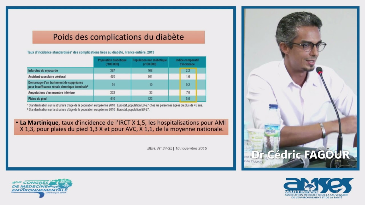 Dr Cédric FAGOUR : Le diabète à la Martinique
